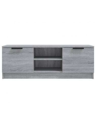 Mobile TV Grigio Sonoma 102x35x36,5 cm in Legno Multistrato