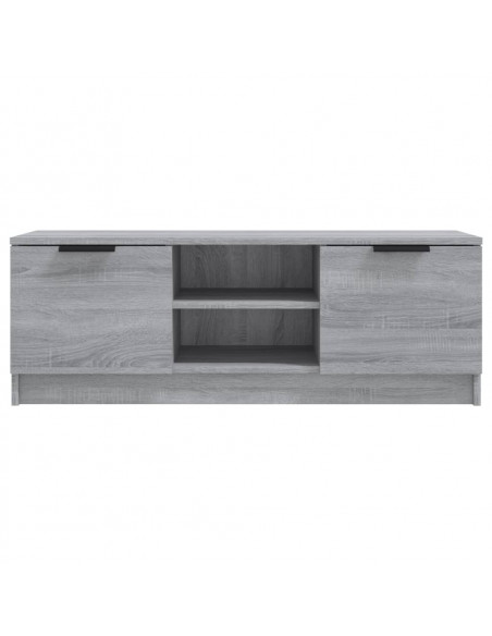 Mobile TV Grigio Sonoma 102x35x36,5 cm in Legno Multistrato