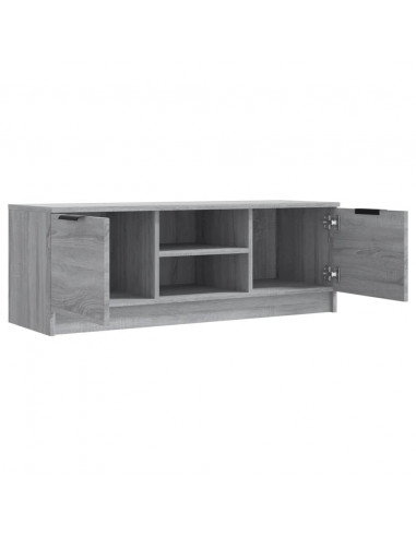 Mobile TV Grigio Sonoma 102x35x36,5 cm in Legno Multistrato