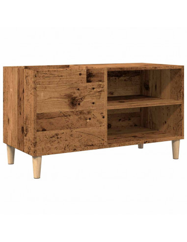 Mobile Porta Dischi Legno Antico 84,5x38x48cm Legno Multistrato