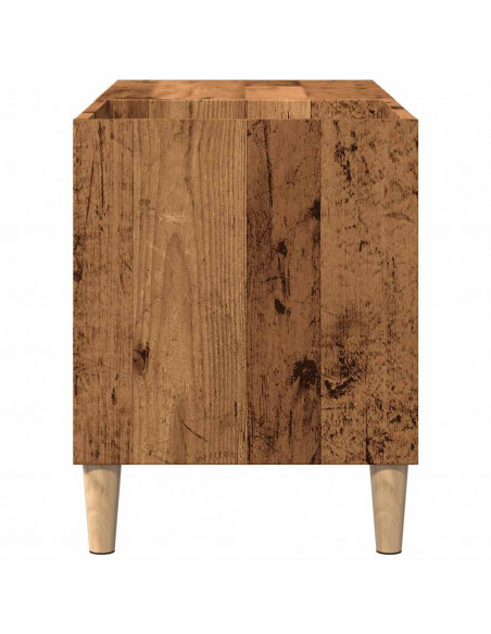 Mobile Porta Dischi Legno Antico 84,5x38x48cm Legno Multistrato