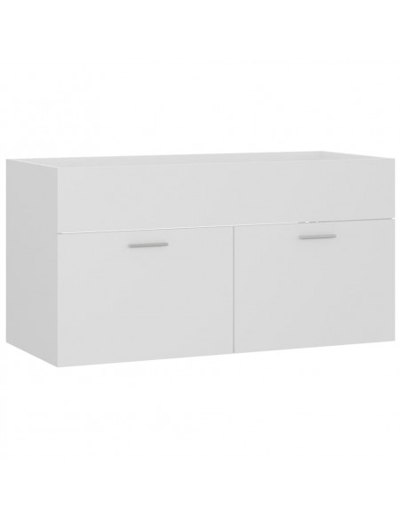 Set Mobili da Bagno Bianco in Legno Multistrato