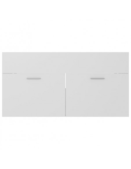 Set Mobili da Bagno Bianco in Legno Multistrato