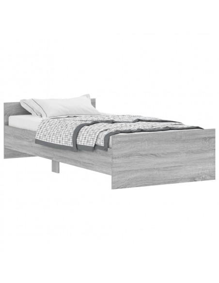 Giroletto Grigio Sonoma 90x190 cm in Legno Multistrato