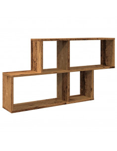 Scaffale a Parete Legno Vecchio 100x18x53 cm in Truciolato 2