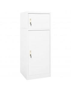 Armadietto per Sella Bianco 53x53x140 cm in Acciaio 2