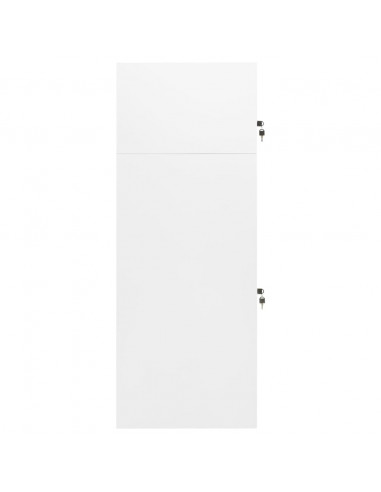 Armadietto per Sella Bianco 53x53x140 cm in Acciaio