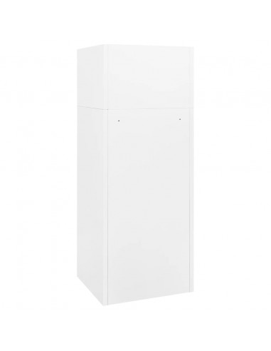 Armadietto per Sella Bianco 53x53x140 cm in Acciaio