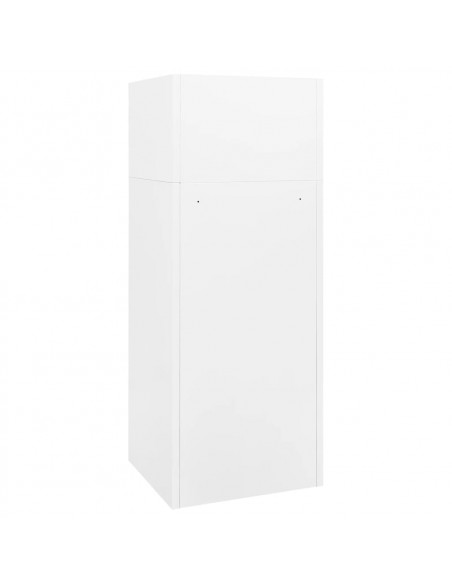 Armadietto per Sella Bianco 53x53x140 cm in Acciaio