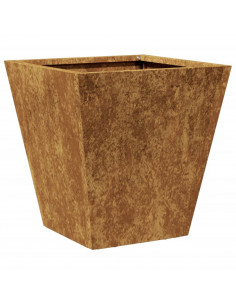 Fioriera da Giardino 30x30x30 cm Acciaio Corten 2