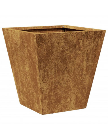 Fioriera da Giardino 30x30x30 cm Acciaio Corten