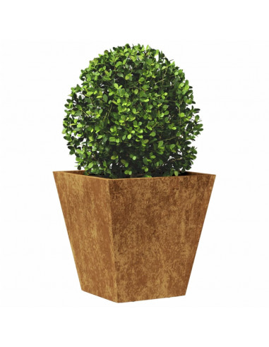 Fioriera da Giardino 30x30x30 cm Acciaio Corten