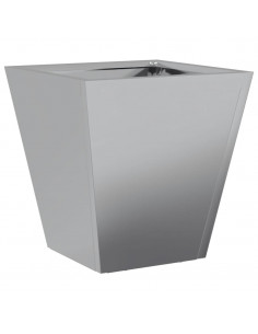 Fioriera da Giardino 30x30x30 cm Acciaio Zincato 2