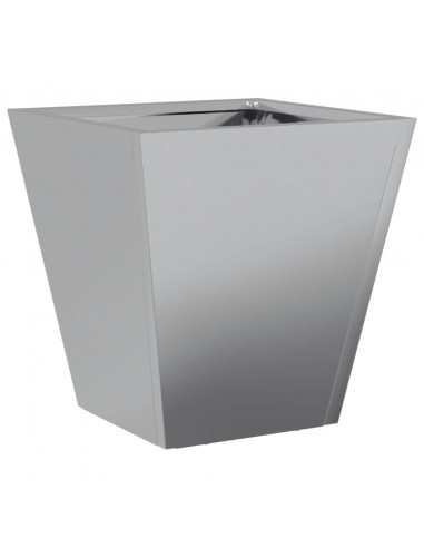 Fioriera da Giardino 30x30x30 cm Acciaio Zincato