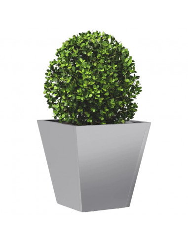 Fioriera da Giardino 30x30x30 cm Acciaio Zincato