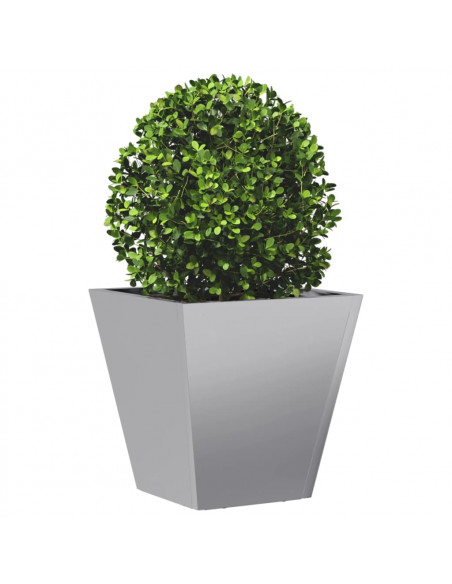 Fioriera da Giardino 30x30x30 cm Acciaio Zincato