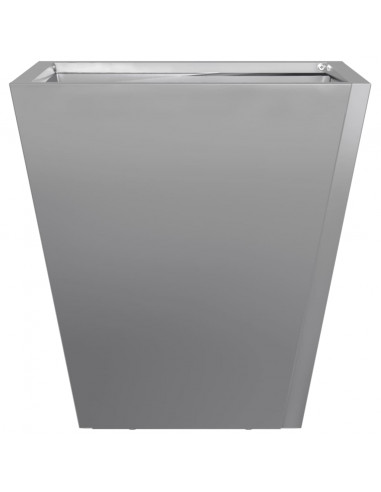 Fioriera da Giardino 30x30x30 cm Acciaio Zincato