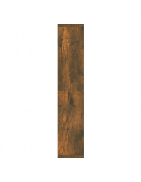 Mobile a Specchio con LED Rovere Fumo 91x15x76,5 cm