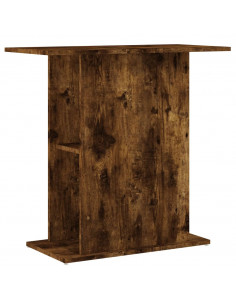 Supporto Acquario 75x36x72,5 cm Legno Multistrato Rovere Fumo 2