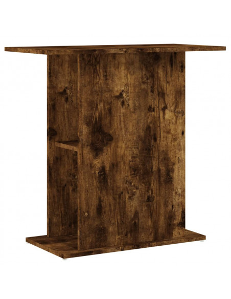 Supporto Acquario 75x36x72,5 cm Legno Multistrato Rovere Fumo