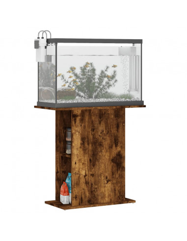 Supporto Acquario 75x36x72,5 cm Legno Multistrato Rovere Fumo