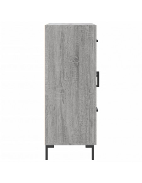 Credenza Grigio Sonoma 69,5x34x90 cm in Legno Multistrato