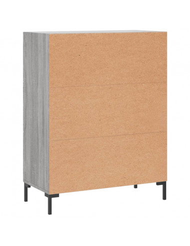Credenza Grigio Sonoma 69,5x34x90 cm in Legno Multistrato