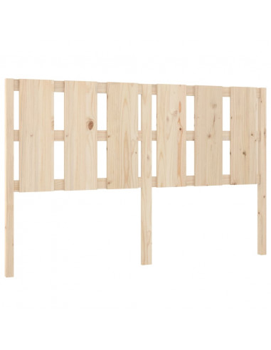 Testiera per Letto 155,5x4x100 cm in Legno Massello di Pino