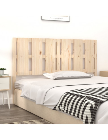 Testiera per Letto 155,5x4x100 cm in Legno Massello di Pino