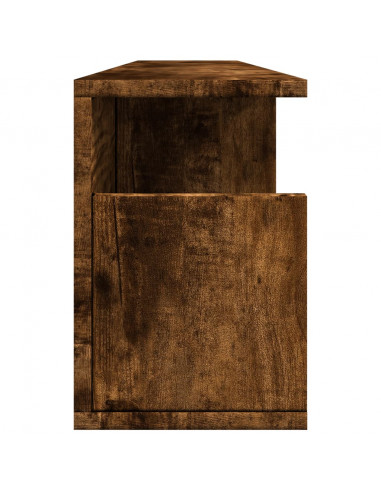 Mobile a Parete 100x20x30 cm Rovere Fumo in Legno Multistrato
