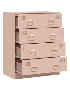 Credenza Rosa 67x39x83 cm in Acciaio 2
