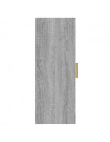 Armadietto Pensile a Parete Grigio Sonoma 34,5x34x90 cm