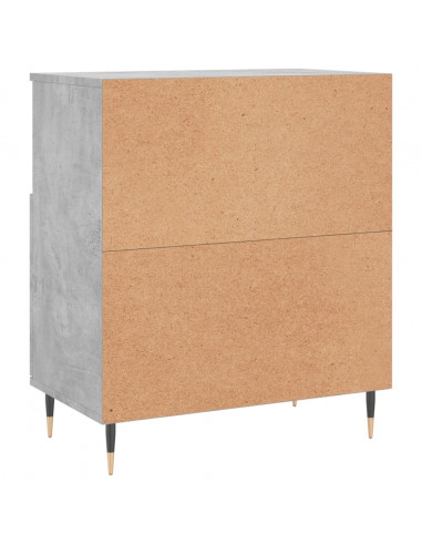 Credenze 2 pz Grigio Cemento in Legno Multistrato