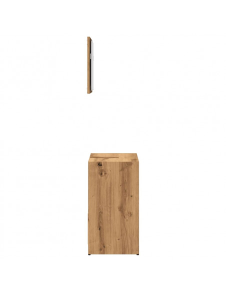 Set Mobili da Bagno 2 pz Rovere Artigianale Legno Multistrato