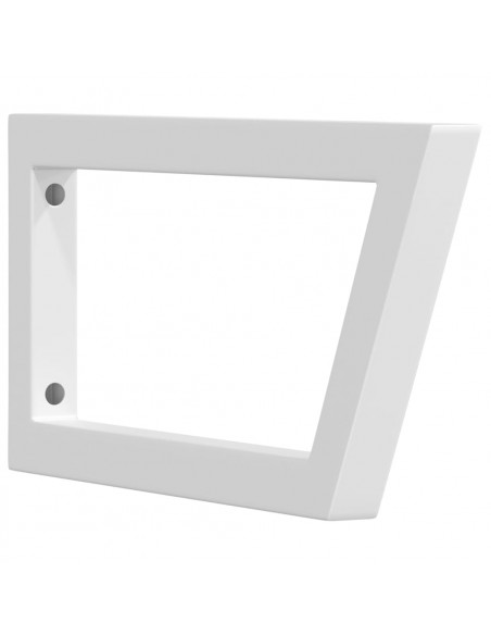Reggimensole per Lavabo 2 pz Bianche Trapezio in Acciaio