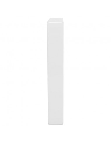 Reggimensole per Lavabo 2 pz Bianche Trapezio in Acciaio