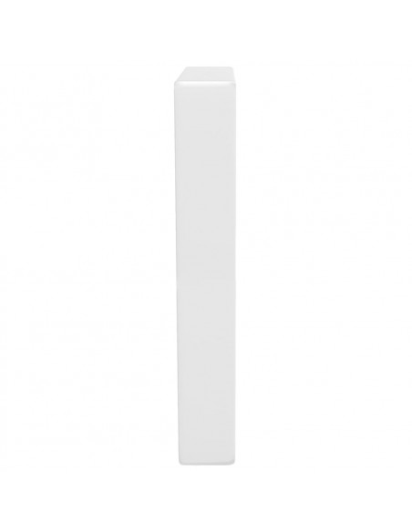 Reggimensole per Lavabo 2 pz Bianche Trapezio in Acciaio
