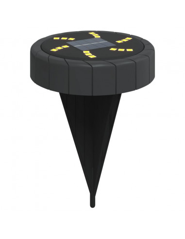 Luci Solari da Terra con Picchetti da Esterno 12pz Bianco Caldo