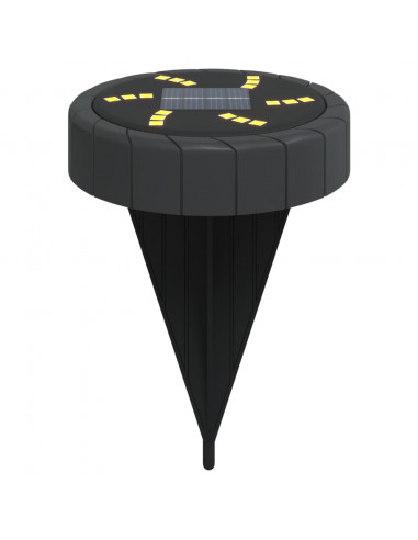 Luci Solari da Terra con Picchetti da Esterno 12pz Bianco Caldo