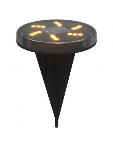 Luci Solari da Terra con Picchetti da Esterno 12pz Bianco Caldo
