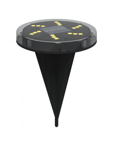 Luci Solari da Terra con Picchetti da Esterno 12pz Bianco Caldo