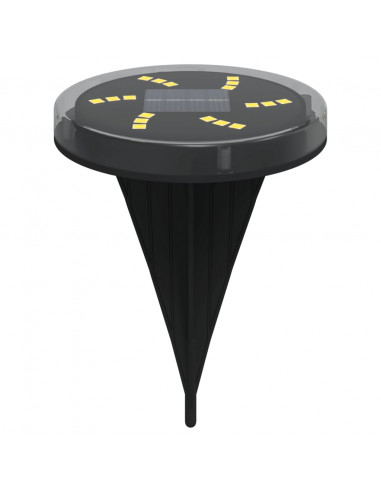 Luci Solari da Terra con Picchetti da Esterno 12pz Bianco Caldo