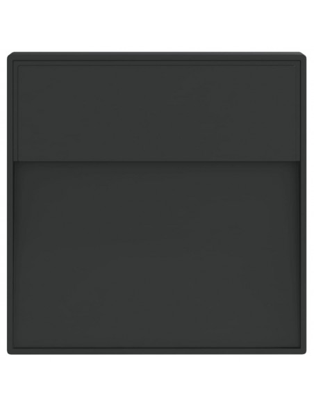 Applique per Esterni con LED Nera in Alluminio Pressofuso