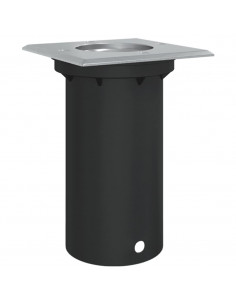 Luce per Esterni Quadrata Nera 10,5x10,5cm Alluminio Pressofuso 2