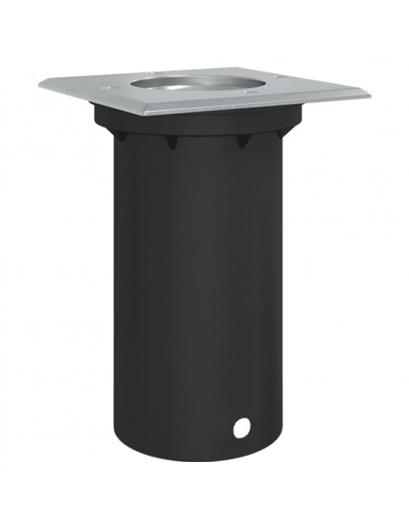 Luce per Esterni Quadrata Nera 10,5x10,5cm Alluminio Pressofuso