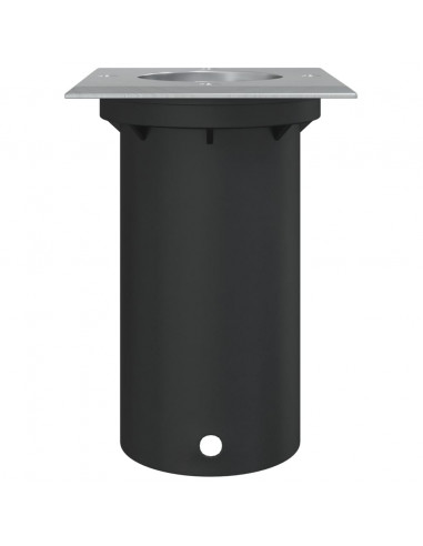 Luce per Esterni Quadrata Nera 10,5x10,5cm Alluminio Pressofuso