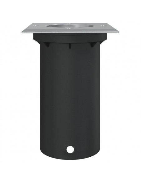 Luce per Esterni Quadrata Nera 10,5x10,5cm Alluminio Pressofuso