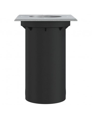 Luce per Esterni Quadrata Nera 10,5x10,5cm Alluminio Pressofuso