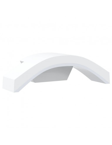 Applique per Esterni con LED 2 pz Bianche Alluminio Pressofuso