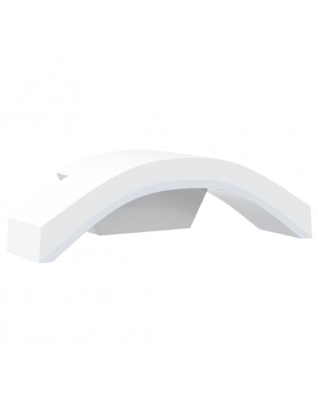 Applique per Esterni con LED 2 pz Bianche Alluminio Pressofuso